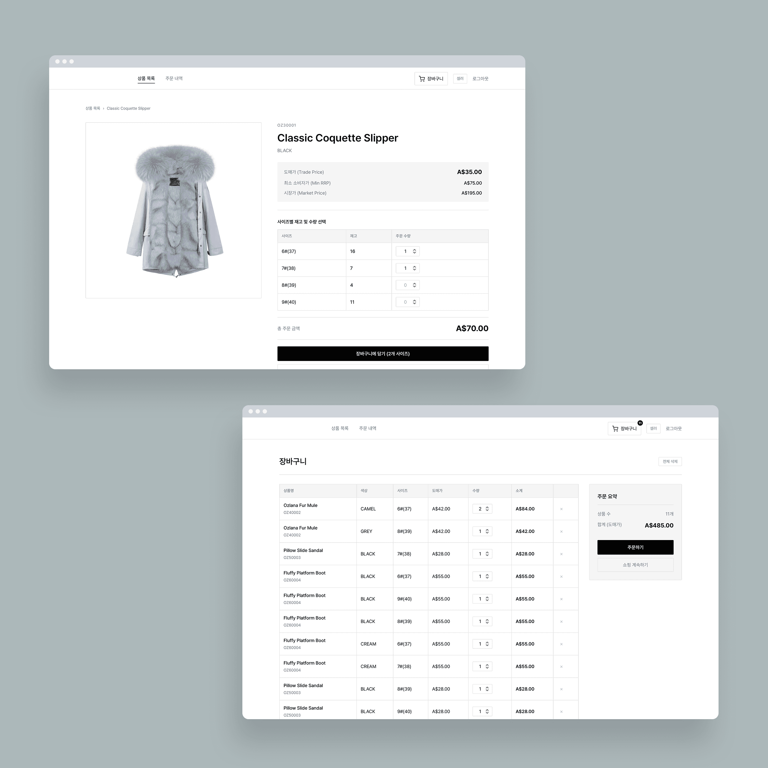 Plateforme de commerce de vêtements avec gestion des stocks - Création d'un canal de commande autonome
